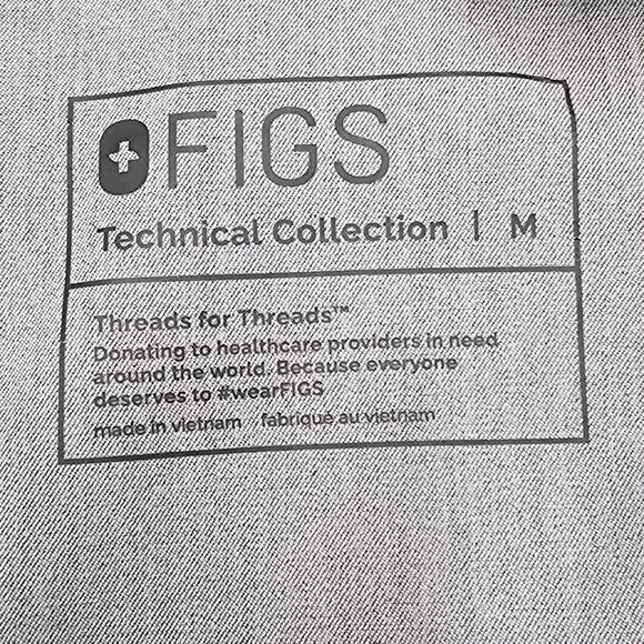 FIGS Tansen Jogger Scrub Pants MXXSW2004 Graphite Gray Green Ties Men's M - Picture 7 of 10